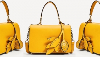 Žuta mini torbica s listovima: Zarin proljetni slatkiš na listi želja!