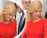 Kolinda Grabar-Kitarović zasjala u prekrasnoj crvenoj haljini