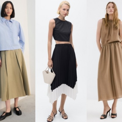 Deset najljepših midi suknji iz Manga za proljeće 2026.